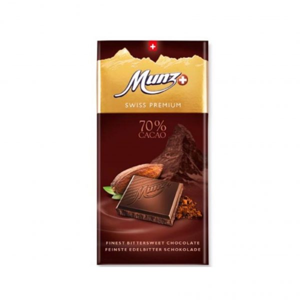 CHOCOLATES MUNZ DARK 70% 12 X 100grs
