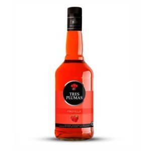 Licor Tres Plumas Frutilla