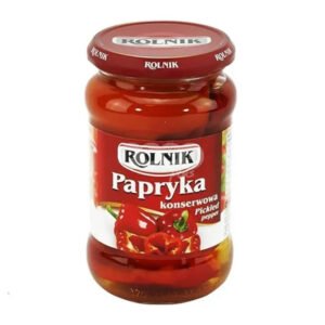 Rolnik Premium Pimientos Rojos Dulces en Vinagre - Frasco de 380 grs