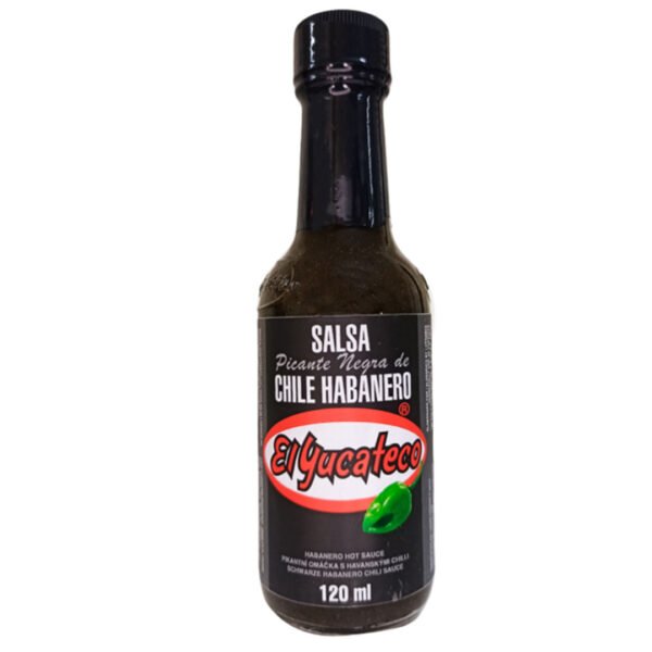 Salsa Picante Negra de Chile Habanero "El Yucateco" - Botella 120 ml
