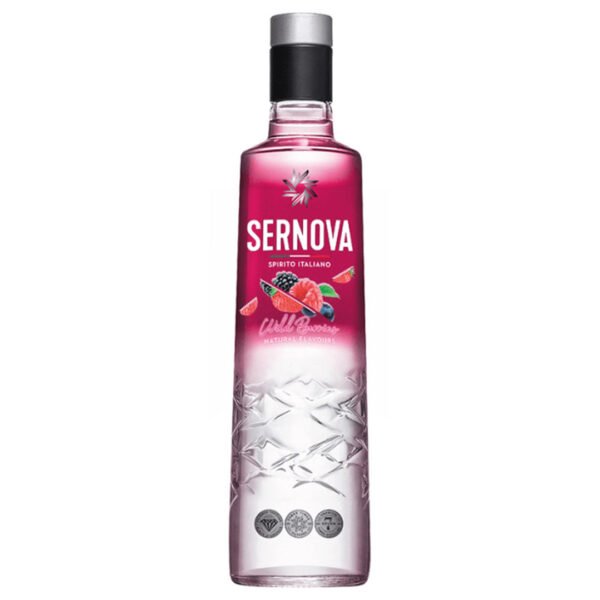 Sernova Vodka Saborizado Wild Berries (Frutos del Bosque) - Botella 700 ml