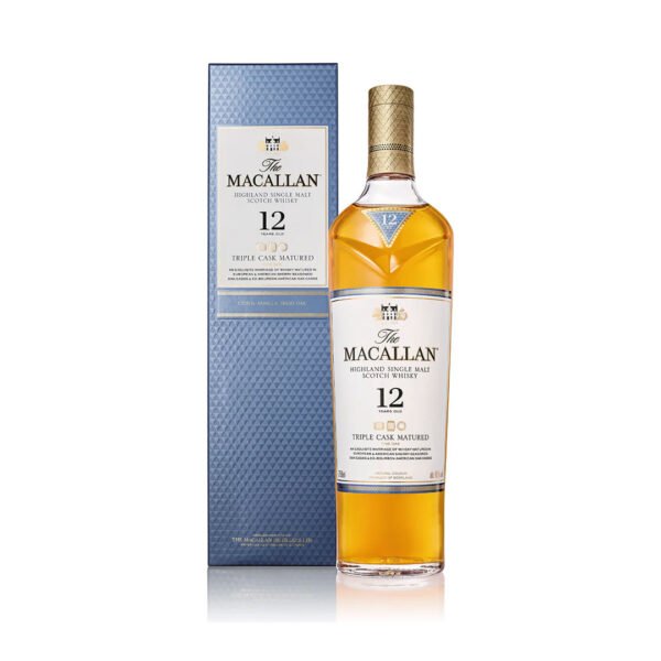 The Macallan 12 Años Triple Cask Matured - Single Malt Scotch Whisky - Botella 700 ml