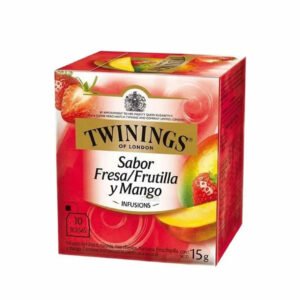 Twinings of London Infusión de Fresa y Mango - Caja con 10 Bolsas (15g)