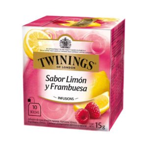 Twinings of London Infusión de Limón y Frambuesa - Caja con 10 Bolsas (15g)