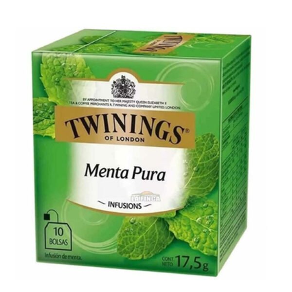 Twinings of London Infusión de Menta (Peppermint) - Caja con 10 Bolsas 15g