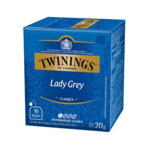 Twinings of London Lady Grey Tea - Té Mixto con Cítricos - Caja con 10 Bolsas (20g)