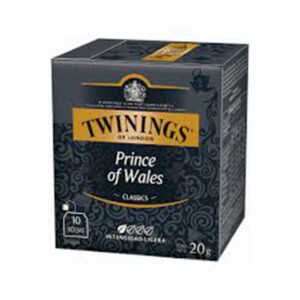 Twinings of London Prince of Wales Tea - Té Negro Suave y Aromático - Caja con 10 Bolsas (20g)